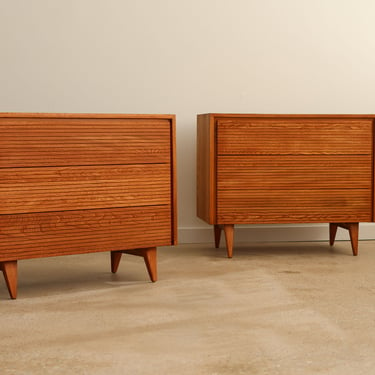 Two matching Mid-century Modern Small Dressers 