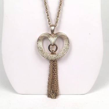 Vintage Coventry Gold Necklace with Heart Pendant 