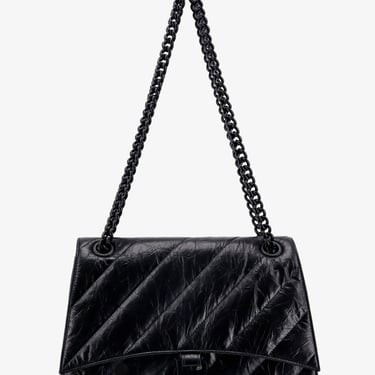 Balenciaga Woman Crush Woman Black Shoulder Bags