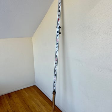 Vintage Wood Survey Measuring Large Stick by Lenner