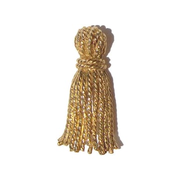 Vintage Castlecliff Tassel Brooch Novelty Pin 