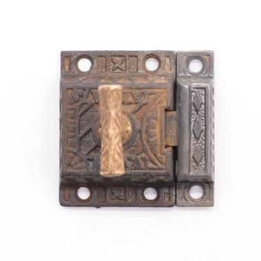 Cast Iron Aesthetic 2 in. Cabinet Latch with Bronze T Handle