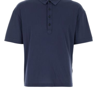 Ten C Man Navy Blue Cotton Polo Shirt
