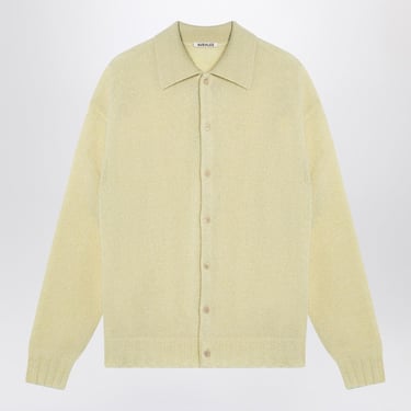 Auralee Light Yellow Shirt Cardigan Men