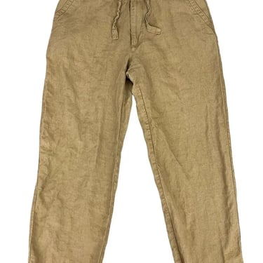 Polo Ralph Lauren Brown Linen Pants Medium Excellent Condition