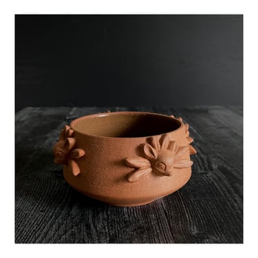 SHIPS NOW- Stoneware Feathered Fawn Spirit Animal Bowl by Sara Paloma. 