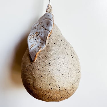 SECONDS SALE // Ceramic Pear Ornament // handmade pottery 