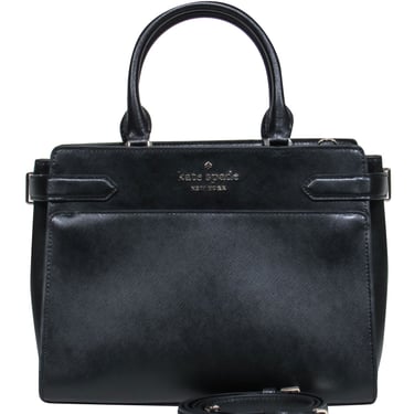 Kate Spade - Black Satchel Handbag w/ Detachable Shoulder Strap