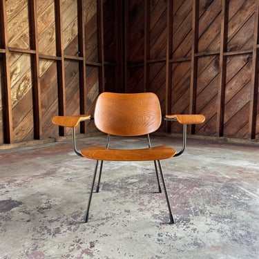 Tjerk Reijenga " 8000 " Bent Plywood Lounge Chair for Pilastro, Netherlands c.1962