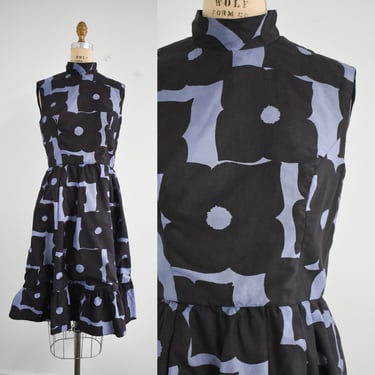 1960s Matthews Mod Floral Dress 