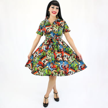 Hollywood Monsters Horror Circle Dress 