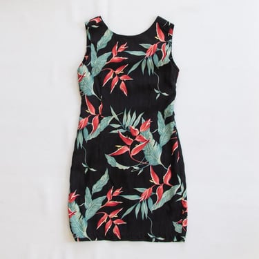 Sleeveless Tropical Silk Midi Dress by Tommy Bahama, S
