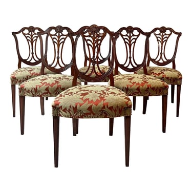Karges 1204 Mahogany Hepplewhite Dining Chair - Set of 6 