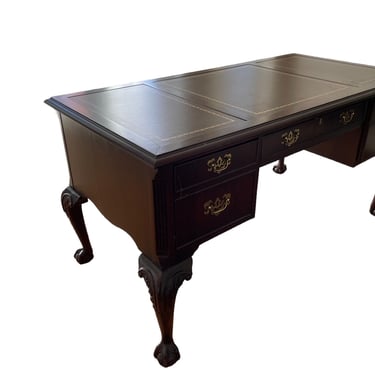 Hekman Ball & Claw Mahogany Leather Top Desk KW214-41