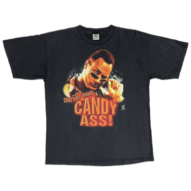 Vintage The Rock "Shut Your Mouth" WWF T-Shirt