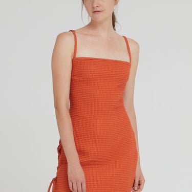 Aniela Parys Vinyet Waffle Dress - orange