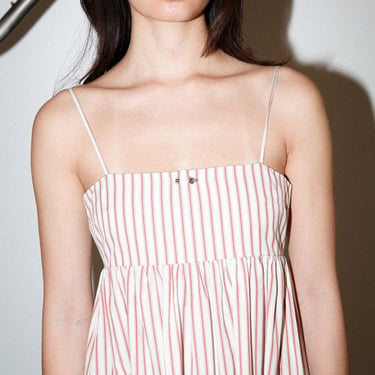 KkCo Pierced Limestone Dress - Striped Pepper