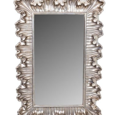Silver Mirror with Wavy Frame