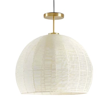 Crate and Barrel Ivory Woven Rope Flushmount Ceiling Light FFE258-550
