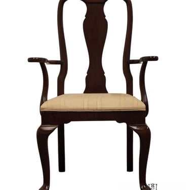 ETHAN ALLEN Georgian Court Solid Cherry Traditional Style Splat Back Dining Arm Chair 11-6211A 