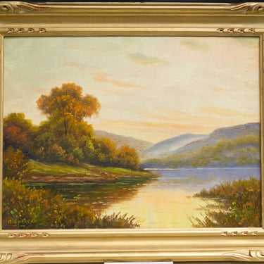 AUGUSTUS SPENCER PAINTING - Original Oil on Canvas - Signed/Framed - Circa Early 1900's - Yorkshire Realism Landscape 