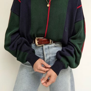 90s Nautica Bold Striped Sweater