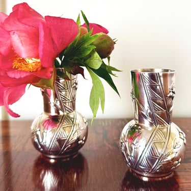 French Art Noveau Sterling Bud Vase