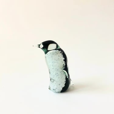 O&M Hoglund Art Glass Penguin 