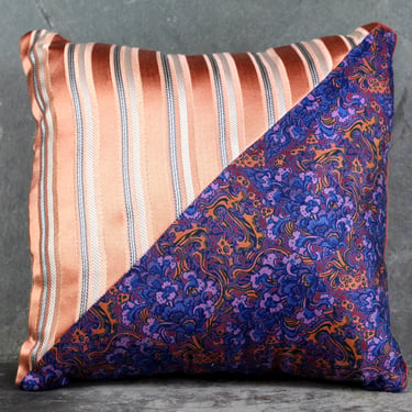 UNIQUE Necktie Pillow, One of a Kind Up-Cycled - 6
