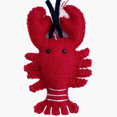 Lobster felt ornament