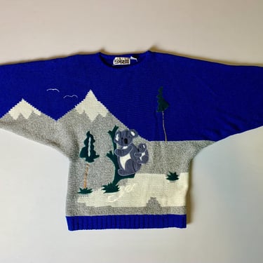 Vintage 80’s Koala Sweater Size Medium 