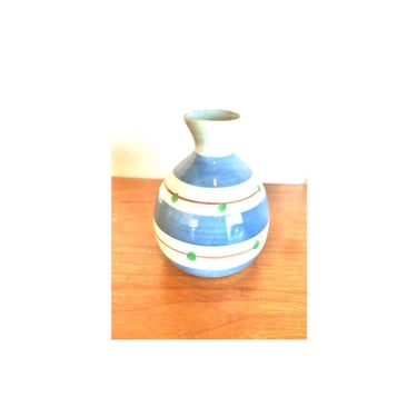 Retro 1960s Japanese Mini Pottery Vase 