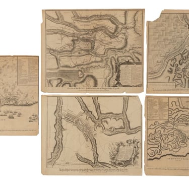 James Basire Battle Map Engravings, 5
