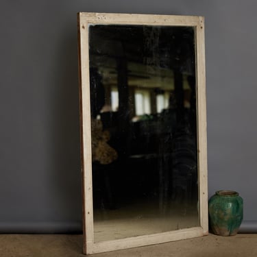 Early 20th Century French Café Mirror with Original Plate