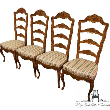 Set of 4 DREXEL FURNITURE Cabernet Collection Country French Provincial Dining Side Chairs 356-811 