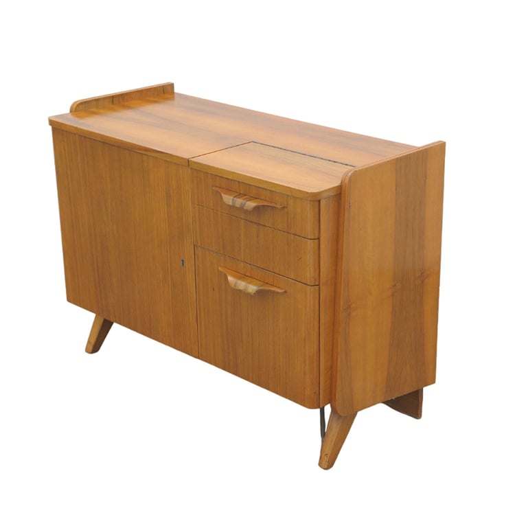 Mid century Vintage small TV cabinet by František Jirák, 1960s, Czechoslovakia 