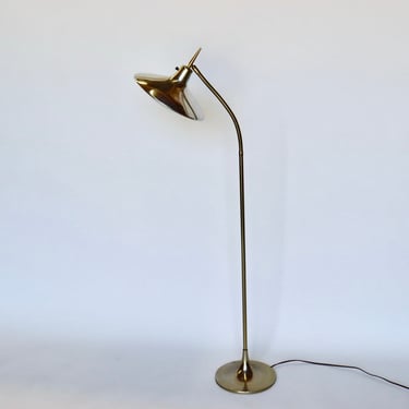 Gio Ponti Style Adjustable Brass B-683 Laurel Floor Lamp