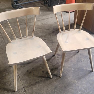 Set of 4 Blonde Paul McCobb Style Dining Chairs