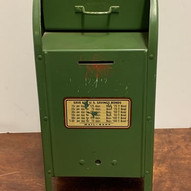 Vintage Mailbox Coin Bank 