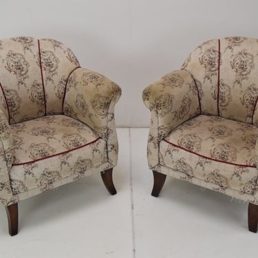 Pair of Mid-century Armchairs , Czechoslovakia , 1950's. 