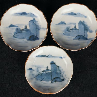 Japan small Kosara Sushi Imari plate 1890 wood kiln art craft 