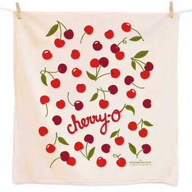 Cherry Dish Towel - SECONDS