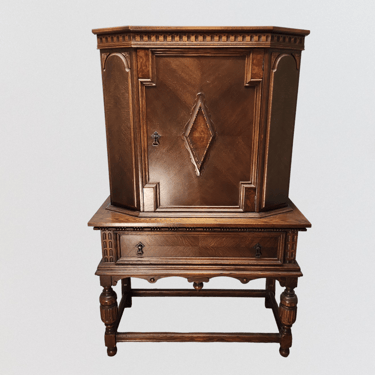 George Hummel & Sons Jacobean Revival Hutch