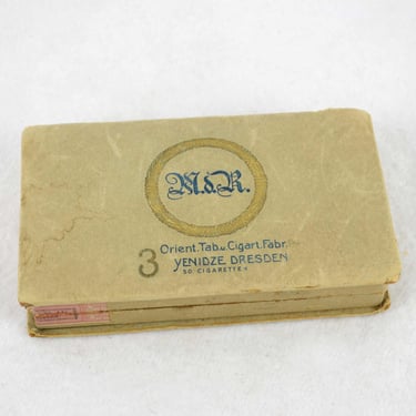 cigarette box oval threads Yenidze Dresden cigarette box, empty, circa 1910, with tax | Design Vintage  ShopDE - Königsee, Germany