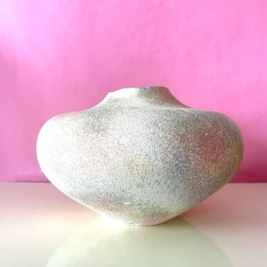 Vintage 1994 Pink Rainbow Retro Mod Large Ceramic Vase 164 By Royal Haeger 