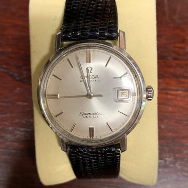 1950s Omega Seamaster Deville with Date Stainless Steel Watch 