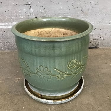 Green Floral Pot (Seattle)