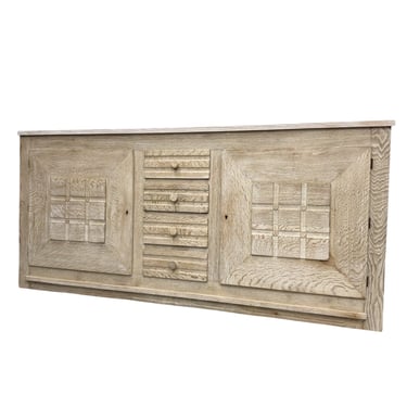 French 1940's Bleached Oak Sideboard