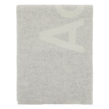 Acne Studios Wool Blend Scarf With Logo In M Women