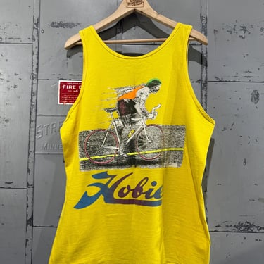 Vintage Hobie brand surf company surfing 1980s graphic Tank top t shirt Summer Shirt 
